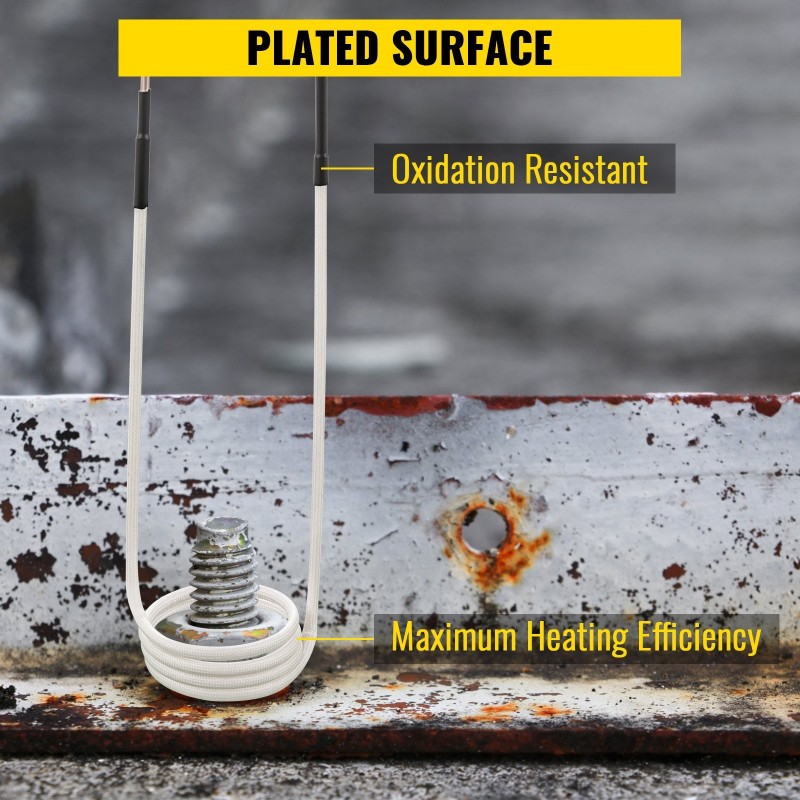 Induktiokelasarja 8-osainen termoplastipinnoitettu taipuisa ruostuneiden pulttien irrotukseen