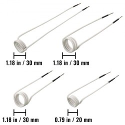 Induktiokelasarja 8 kpl eripituisia joustavia keloja ruostuneiden pulttien ja muttereiden irrotukseen