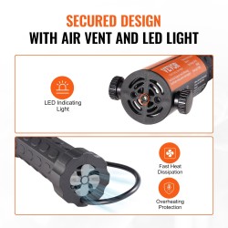 Magneetti-induktiolämmityssarja 1000 W 230V käsikäyttöinen 10 eri kelaa LED-valolla pulttien irrotukseen