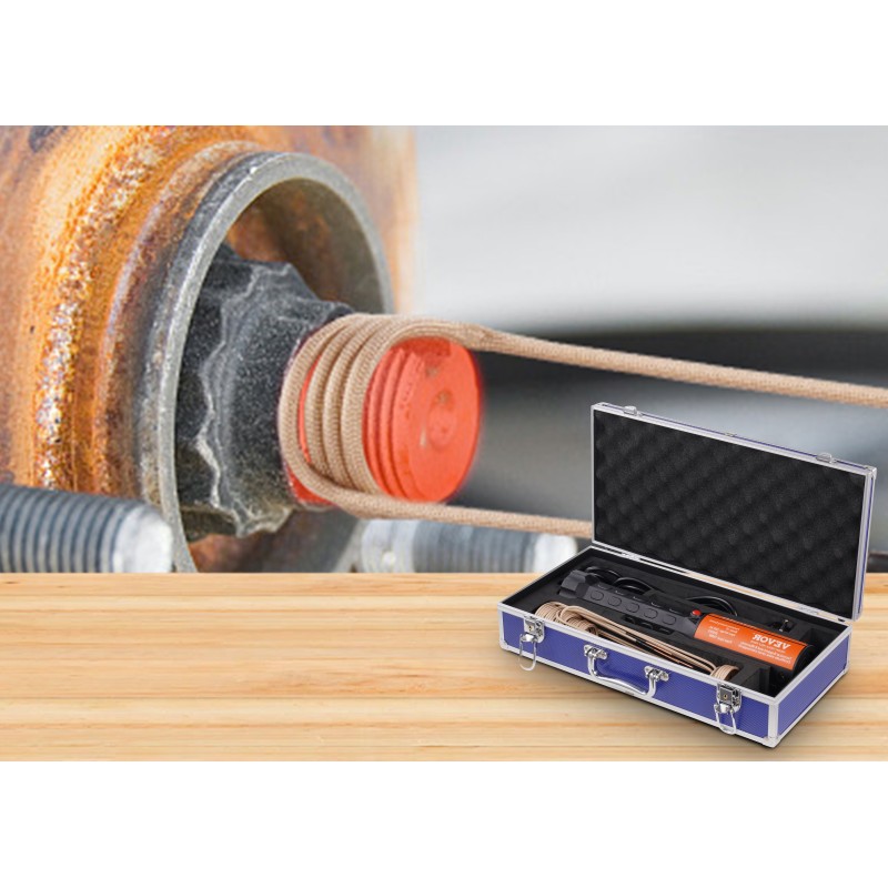 Magneetti-induktiolämmityssarja 1000 W 230V käsikäyttöinen 10 eri kelaa LED-valolla pulttien irrotukseen