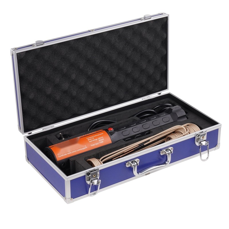 Magneetti-induktiolämmityssarja 1000 W 230V käsikäyttöinen 10 eri kelaa LED-valolla pulttien irrotukseen