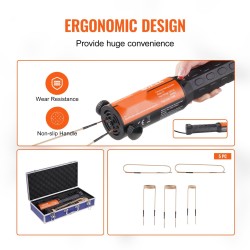 Kädessä pidettävä induktiolämmitin 1100 wattia 230 volttia 6 lämmityskelaa kuljetuslaukku