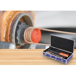 Kädessä pidettävä induktiolämmitin 1100 wattia 230 volttia 6 lämmityskelaa kuljetuslaukku