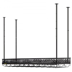 Kattoon asennettava viini ja lasiteline säädettävä 48 91 senttimetriä kantokyky 15 kilogrammaa