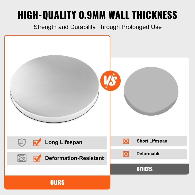 Tulipesän kansi halkaisija 508 mm SUS304-ruostumaton teräs ulkokäyttöön