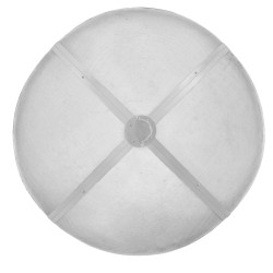 Pyöreä kipinäsuoja tulisijalle ruostumattomasta teräksestä 40 tuumaa rengaskahvalla