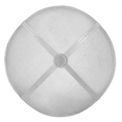 Pyöreä kipinäsuoja ruostumatonta terästä 30 tuuman tulipesiin rengaskahvalla