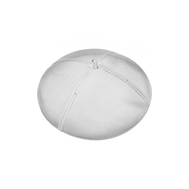 Pyöreä kipinäsuoja ruostumatonta terästä 30 tuuman tulipesiin rengaskahvalla