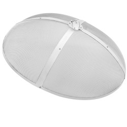 Kipinäsuoja tulipesälle ruostumattomasta teräksestä halkaisija 914 mm rengaskahva neliosainen