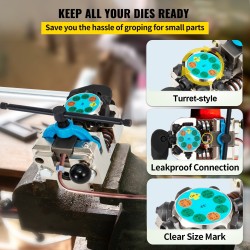 Jarruputken laippatyökalu 45 asteen yksöis-, kaksois- ja kuplalaipoille 3/16–3/8 tuumaisille