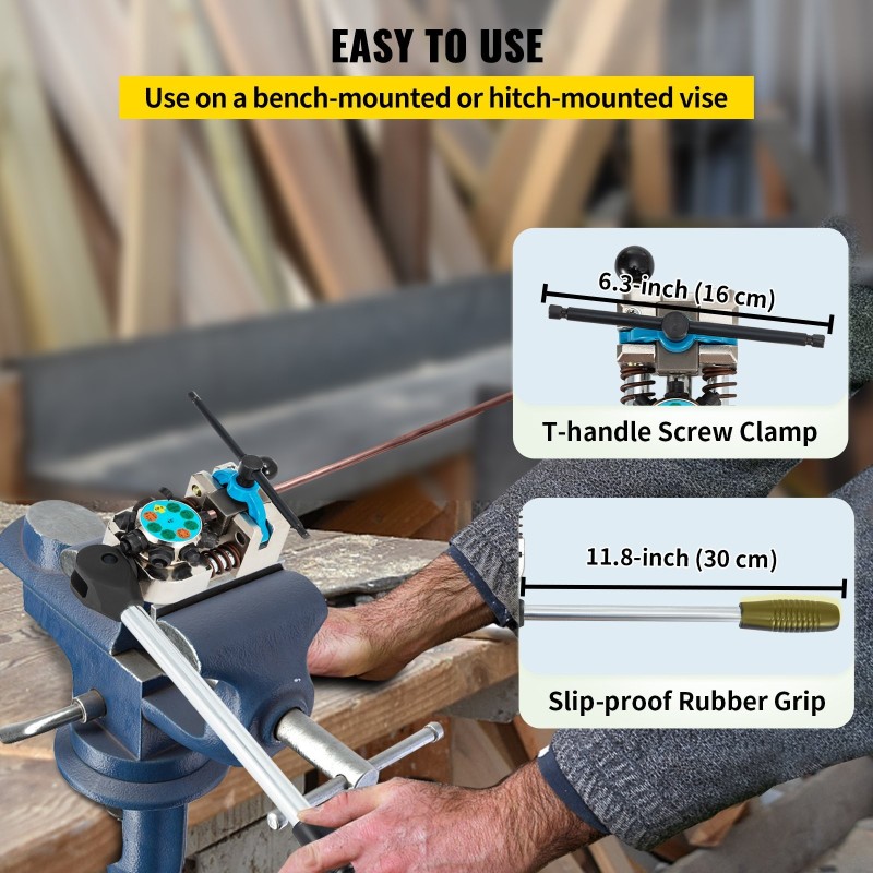 Jarruputken laippatyökalu 45 asteen yksöis-, kaksois- ja kuplalaipoille 3/16–3/8 tuumaisille