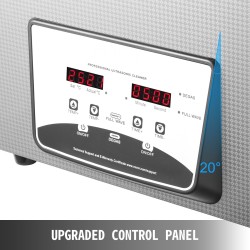 Ultraäänipesuri kymmenen litran ruostumattomasta teräksestä lämmityksellä ajastimella korujen puhdistukseen