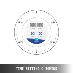 Ultraäänipesuri 3,2 l ruostumaton teräs digitaalinen säädettävä lämmitys ajastin koruille ja pienosille