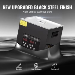 Ultraäänipesuri 10L ruostumattomasta teräksestä 40kHz 240W 600W lämmitys degasointi hellävarainen digitaalinen ajastin