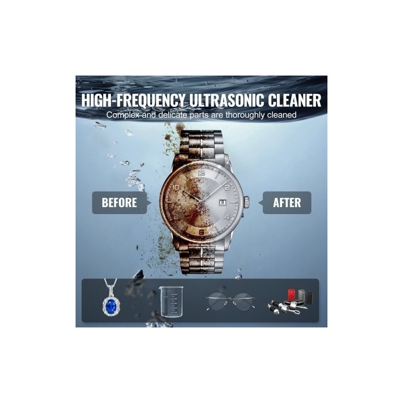 Ultraäänipesuri 10L ruostumattomasta teräksestä 40kHz 240W 600W lämmitys degasointi hellävarainen digitaalinen ajastin