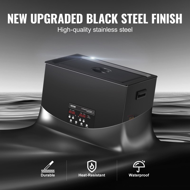 Ultraäänipesuri 30 litran ruostumattomasta teräksestä valmistettu 40 kHz 600 W digitaalinen ajastin