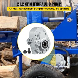 Hammaspyörähydraulipumppu traktorin voimanottoon 21,2 GPM 540 RPM SAE16 SAE12 rautarunko