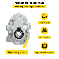 Hammaspyörähydraulipumppu traktorin voimanottoon 21,2 GPM 540 RPM SAE16 SAE12 rautarunko