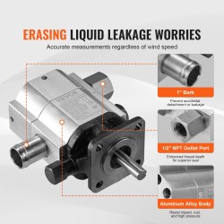 Hydraulinen hammaspyöräpumppu alumiiniseos 13GPM 3000PSI 1 tuuman sisääntulo 1/2 tuuman NPT ulostulo