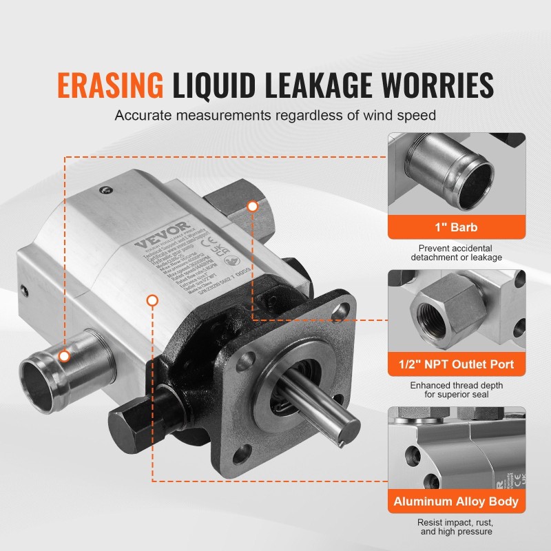 Hydraulinen hammastettu halkomakoneen pumppu kaksivaiheinen 60,6 l/min 27,6 MPa alumiinirunko