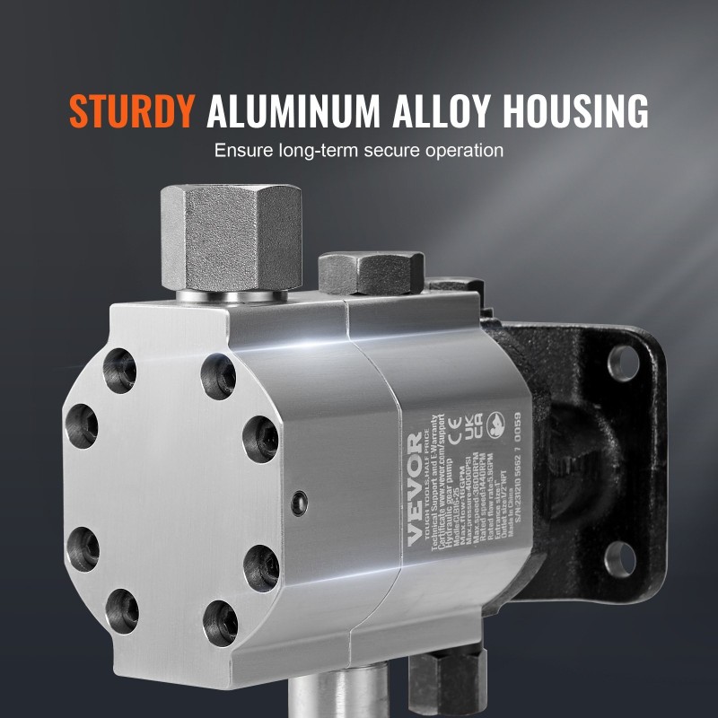Hydraulinen hammastettu halkomakoneen pumppu kaksivaiheinen 60,6 l/min 27,6 MPa alumiinirunko