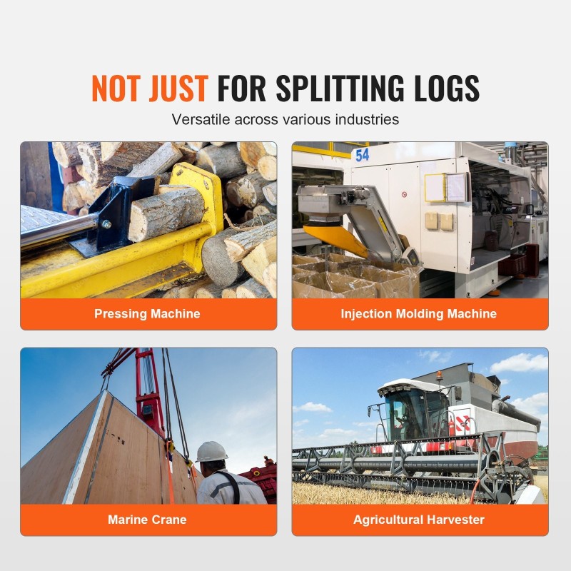 Hydraulinen hammastettu halkomakoneen pumppu kaksivaiheinen 60,6 l/min 27,6 MPa alumiinirunko