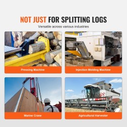 Hydraulinen hammaspyöräpumppusarja alumiinirunko 2-vaiheinen 60,6 l/min 27,6 MPa puunhalkaisijoihin