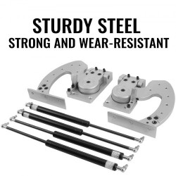 Pystysuuntainen oviasennussarja teräs pari saranaa neljä tukivartta yleissovitteinen autoihin