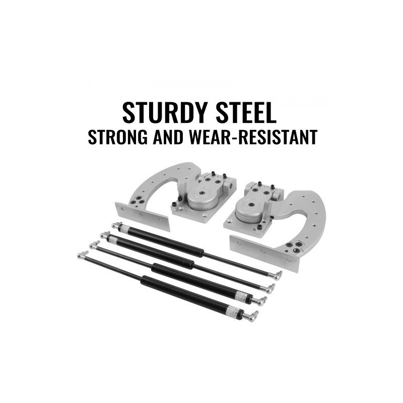 Pystysuuntainen oviasennussarja teräs pari saranaa neljä tukivartta yleissovitteinen autoihin