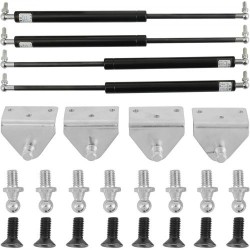 Pystysuuntainen oviasennussarja teräs pari saranaa neljä tukivartta yleissovitteinen autoihin