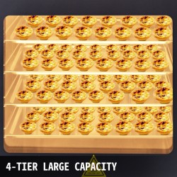 Pöytätason kiertoilmauuni ruostumatonta terästä 60 l 4-tasoinen ruiskutustoiminnolla