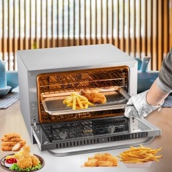 Kiertolämpöuuni 47 l 1600 W ruostumatonta terästä työtasolle 4 tasoa