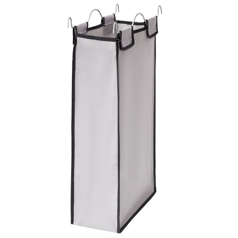 Pyykkilajittelukärry neljällä irrotettavalla kangaspussilla rautarunko lukittavat pyörät