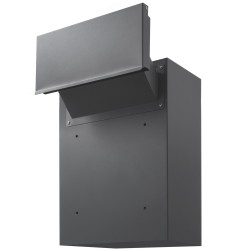 Seinään asennettava teräksinen postilaatikko koodilukolla 320 158 430 mm seinänpaksuus 70 200 mm tummanharmaa
