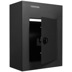 Läpivientipostilaatikko raskasta teräslevyä 330×178×430 mm musta yhdistelmälukolla säänkestävä