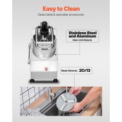 Vihannes- ja hedelmäpilkkomakone ruostumaton teräs kaksi syöttöaukkoa kuusi terää