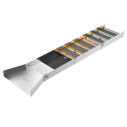 Kullanhuuhdontasetti 23 osaa alumiininen 127 cm vesipato
