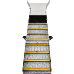 Huuhtelukouru alumiiniseoksesta 50 tuumaa taittuva kevyt kullanhuuhdontaan