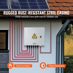 PV-yhdistinkotelo teräskuori 6 tuloa 1 lähtö 15A sulakkeet 125A pääkatkaisija IP65