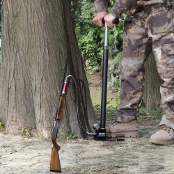 PCP-käsipumppu 4-vaiheinen 4500 PSI ruostumaton teräs alumiiniseos öljy-kosteussuodatin painemittarilla