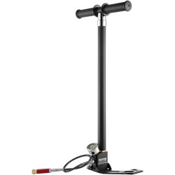 PCP-käsipumppu 4-vaiheinen 4500 PSI ruostumaton teräs alumiiniseos öljy-kosteussuodatin painemittarilla