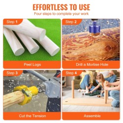 Tapinleikkuri alumiini ja teräs 25,4 mm ja 50,8 mm 6 terää puutöihin