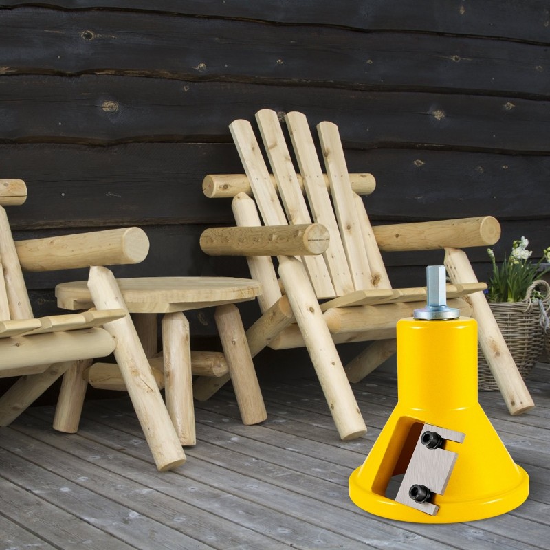 Tappijyrsin 38 mm alumiini- ja teräsrunkoinen 4 terää