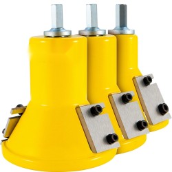 Tappijyrsin alumiini ja teräsrunko kolme halkaisijaa 25,4/38/50,8 mm 8 terää kotiverstaaseen