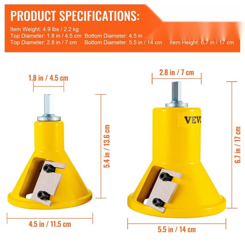 Tappiterä alumiini ja teräs 25,4 ja 50,8 mm hirsikalusteisiin 6 terää