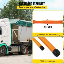 Lasikuituinen sähköä johtamaton kuormankorkeusmittatikku 15 jalan taittuva kantolaukulla ajoneuvokuljetuksiin