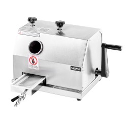 Manuaalinen sokeriruokomehupuristin ruostumatonta terästä 3 rullaa käsikampilla 110 paunaa tunnissa