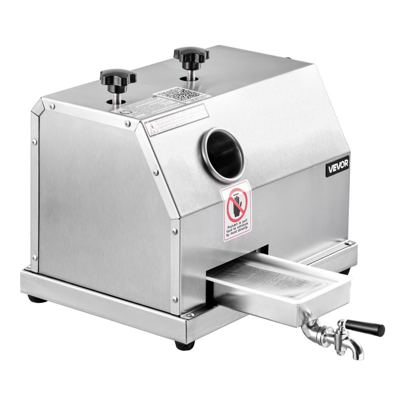 Manuaalinen sokeriruokomehupuristin ruostumatonta terästä 3 rullaa käsikampilla 110 paunaa tunnissa