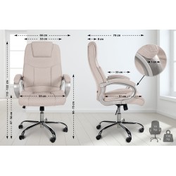 Ergonominen xl-toimistotuoli 150 kg kantavuudella säädettävä korkeus