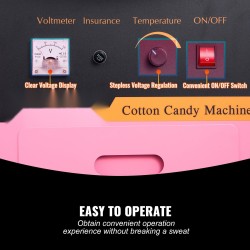 Hattarakone 1000 W läpinäkyvällä suojakuvulla pinkki ruostumaton säilytyslaatikko 6 kpl/min